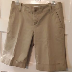 Banana Republic stretch khaki shorts